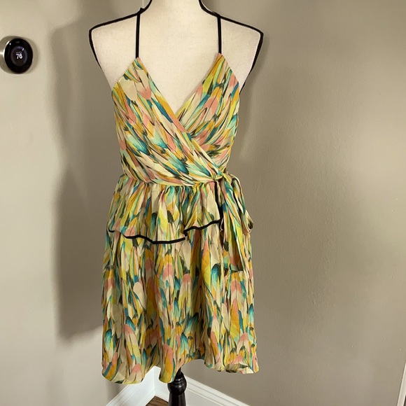 Hype Dresses & Skirts - Hype 100% silk dress multi color